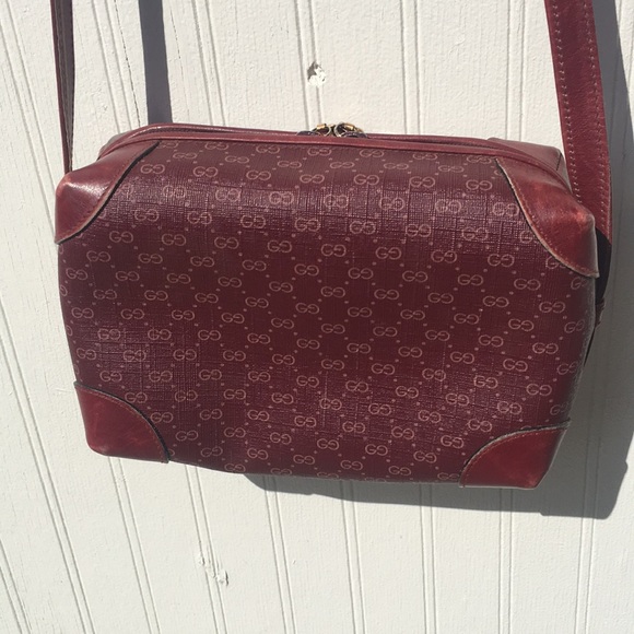 GUCCI red crossbody handbag monogram - Picture 7 of 16